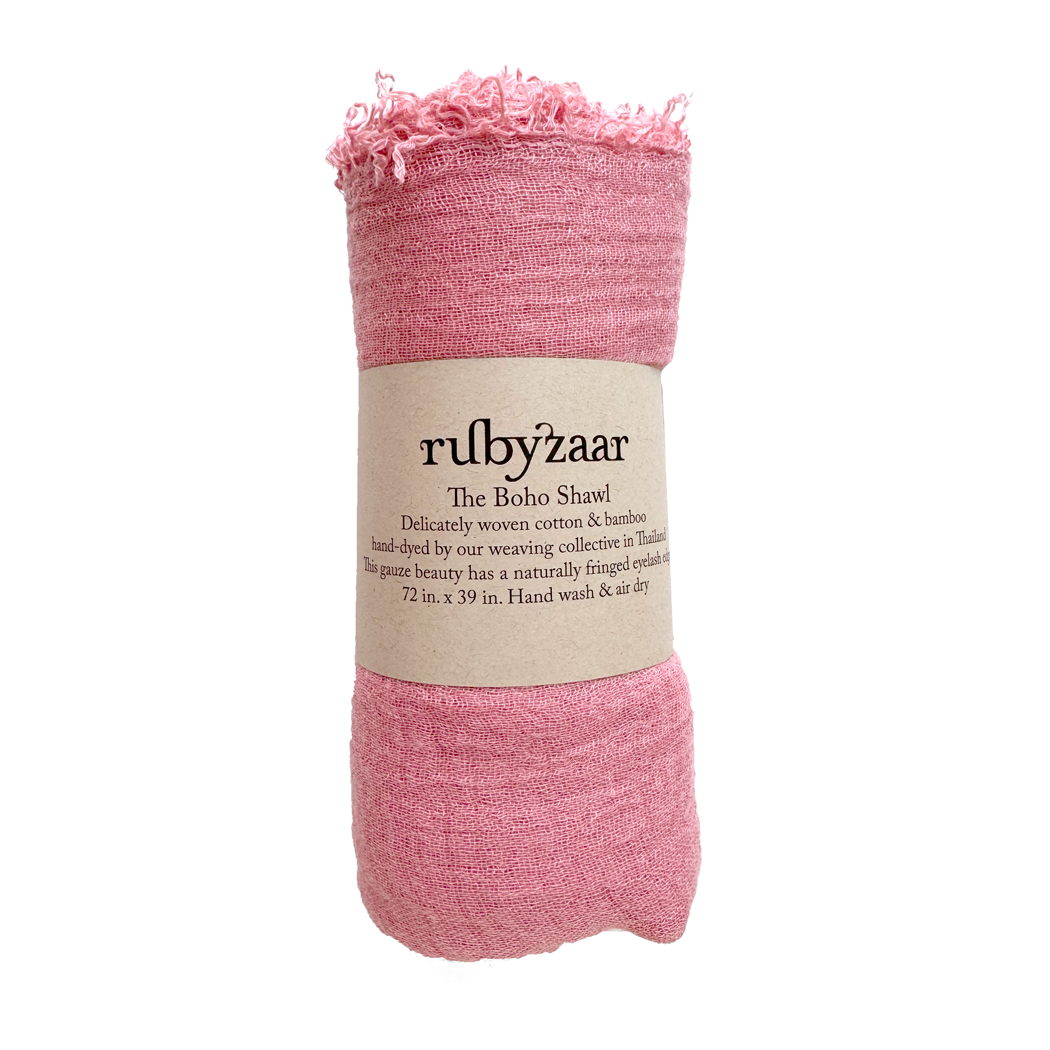 Boho Scarf - Light Pink