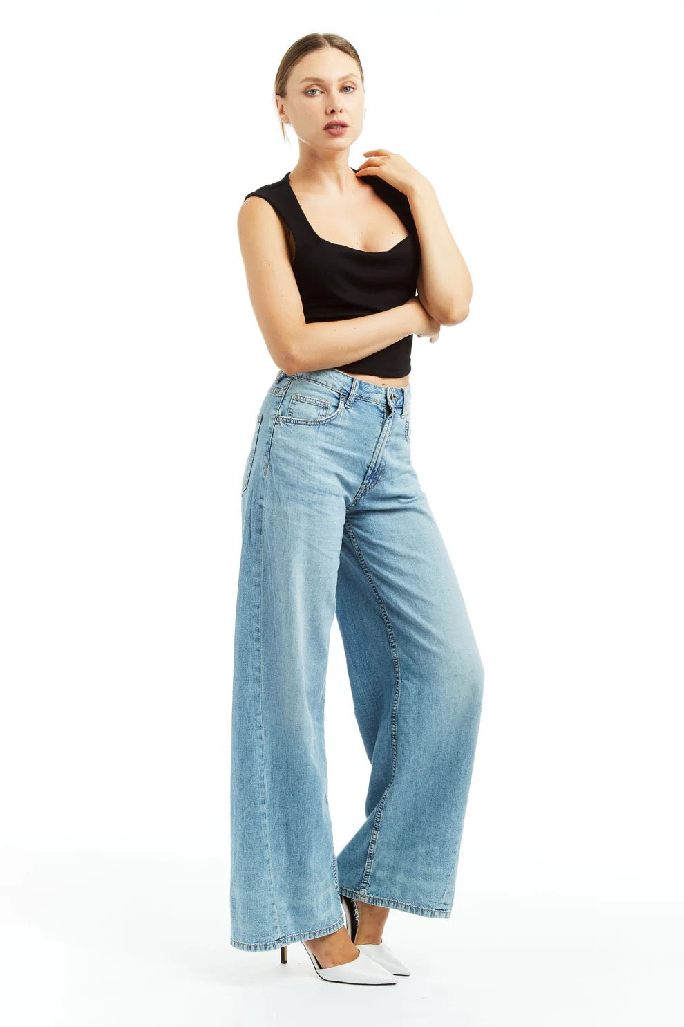 TRACTR WIDE LEG JEANS