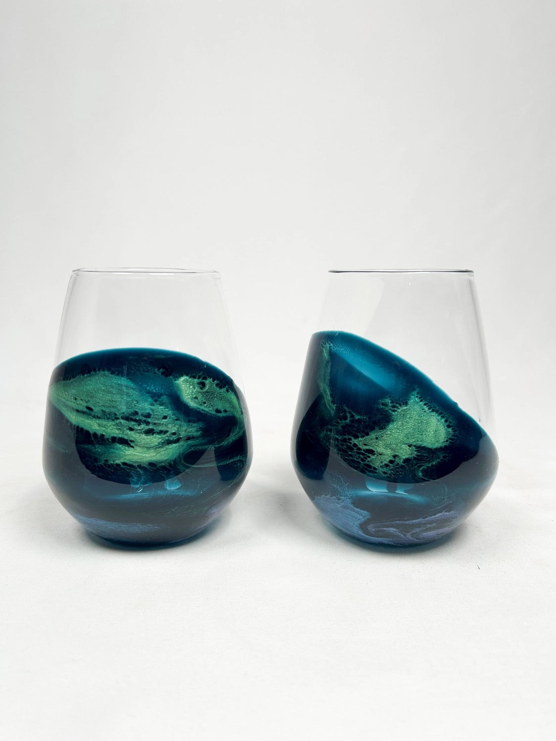 RESIN COATED ENTERTAINING GLASSES