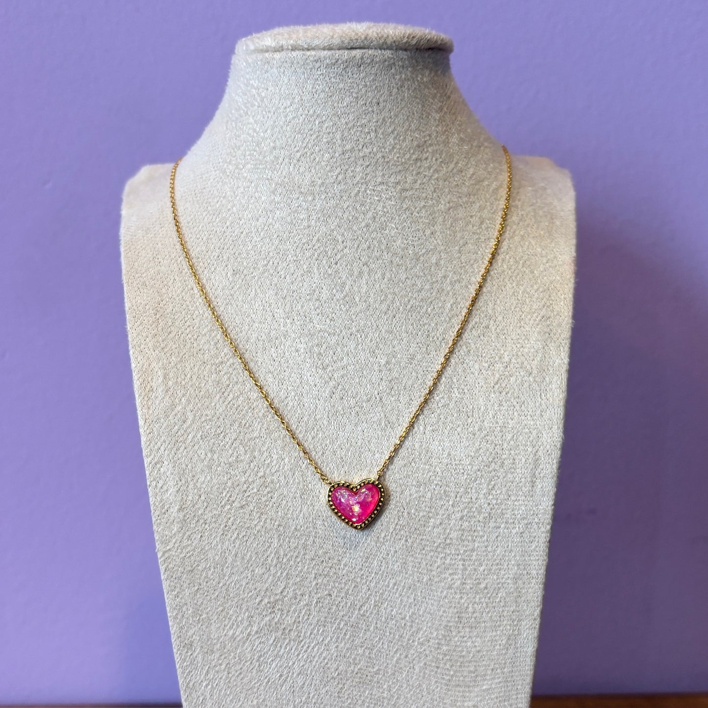 I PINK I LOVE U NECKLACE