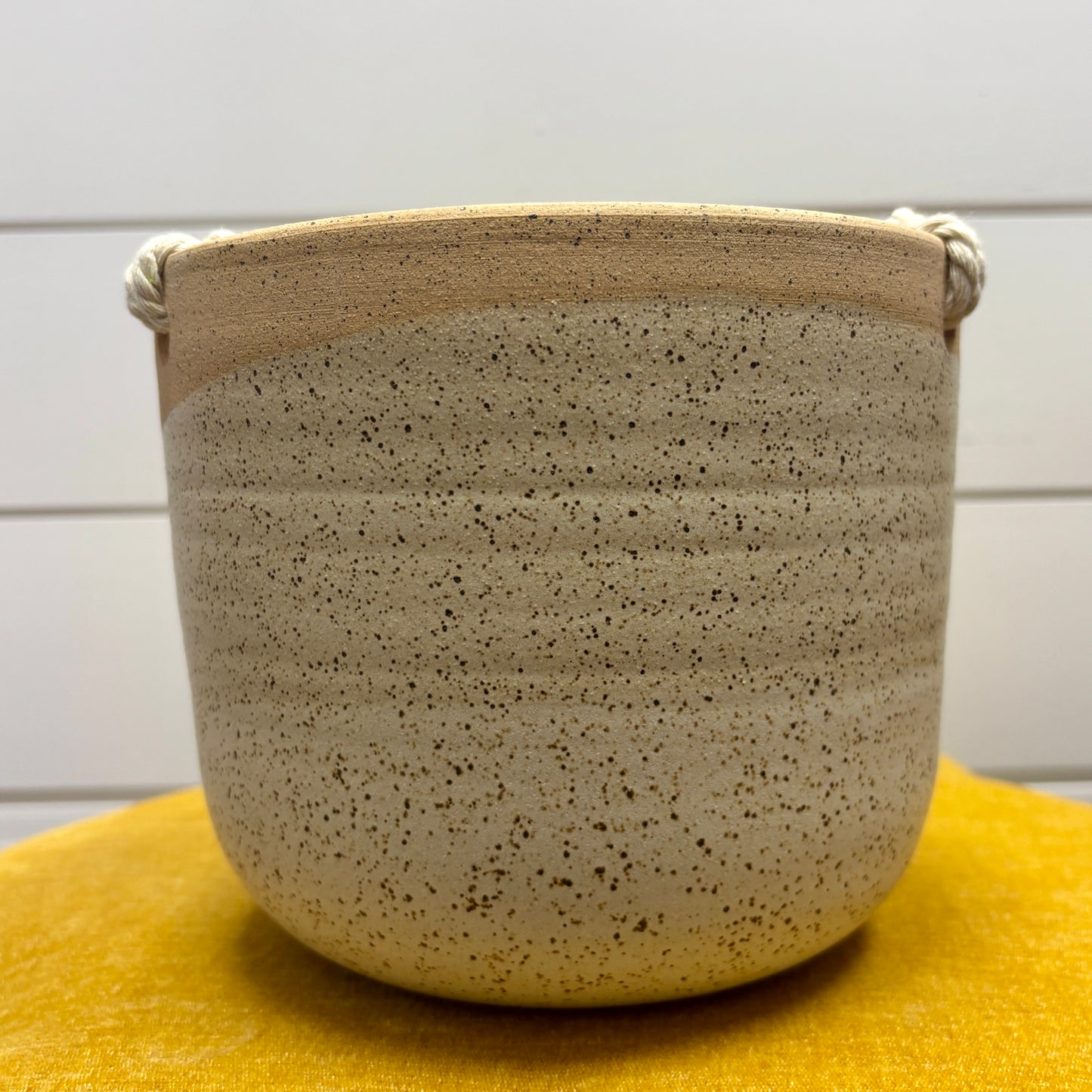 LARGE HANGING ORB PLANTER WITH CORD