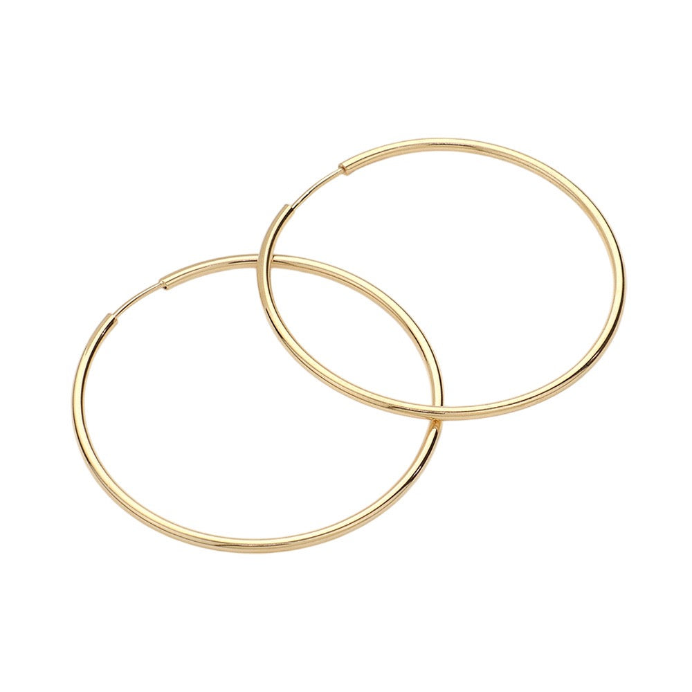 GO FOR THE GOLD HOOPS