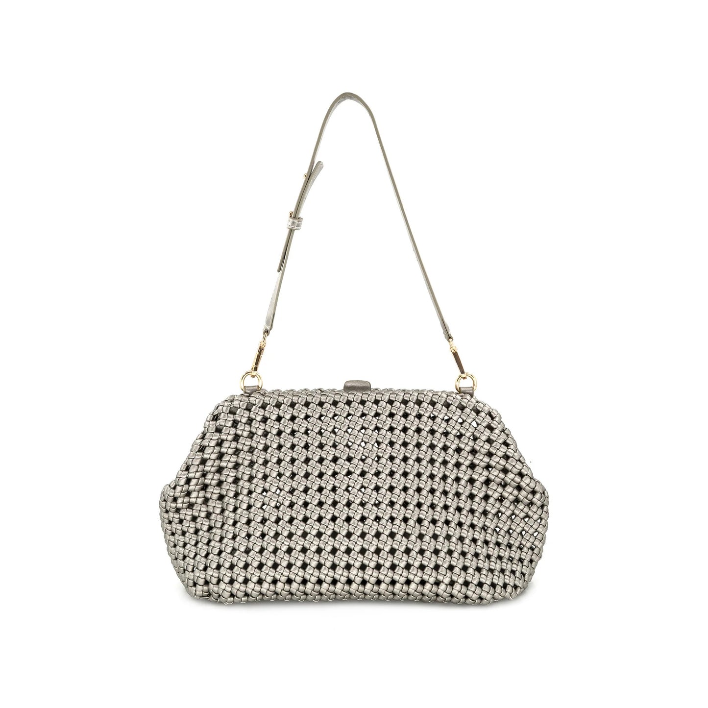 BC BAGS BRAIDED WEAVE CLUTCH