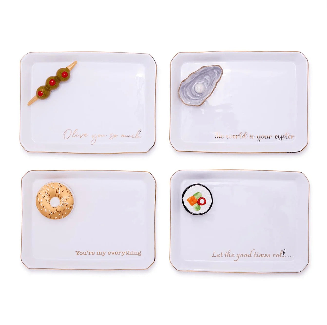 TWO'S COMPANY ICON TRINKET TRAY