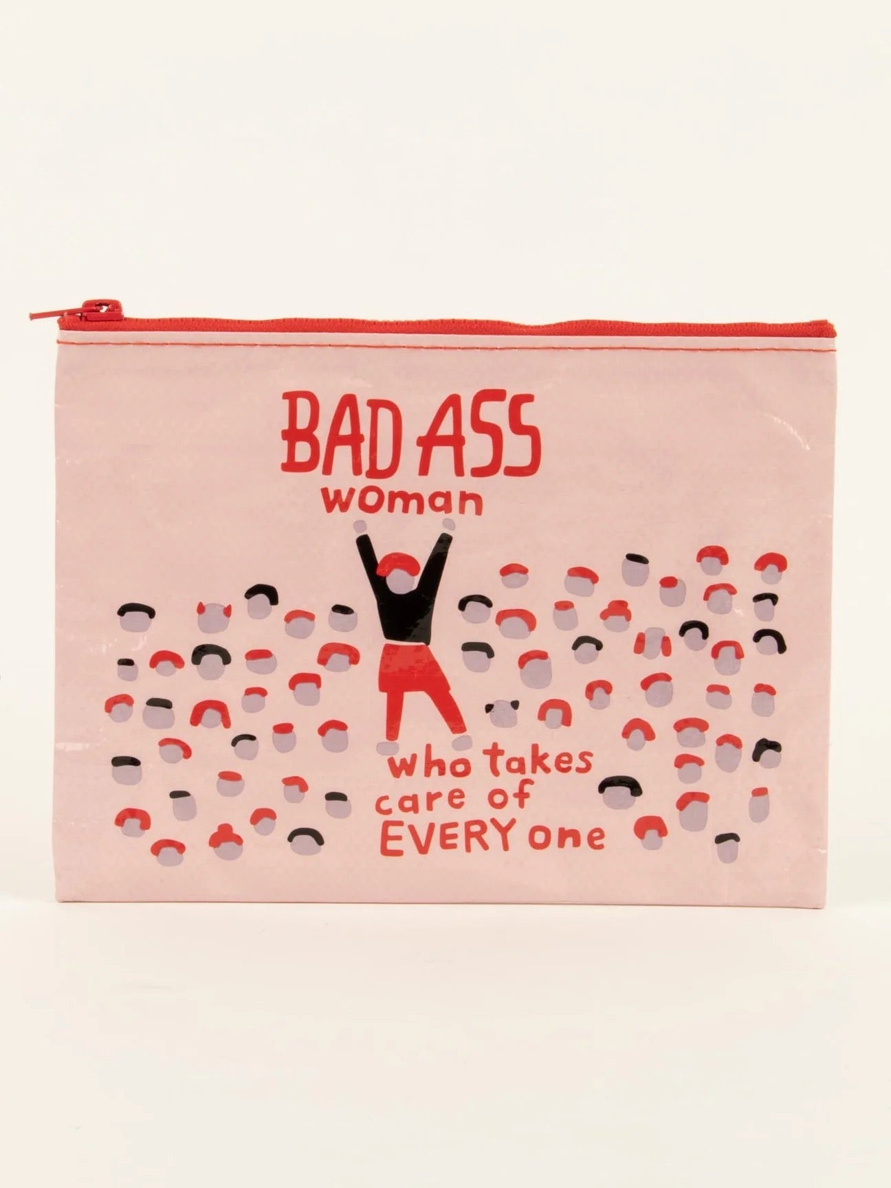 BLUE Q BAD ASS WOMAN ZIPPER POUCH
