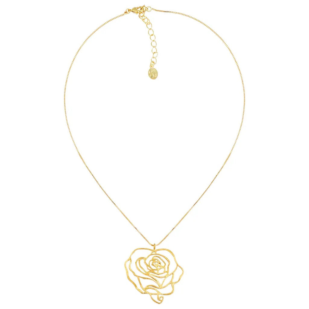 ROSE PENDANT NECKLACE