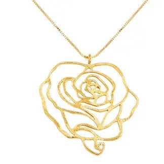 ROSE PENDANT NECKLACE