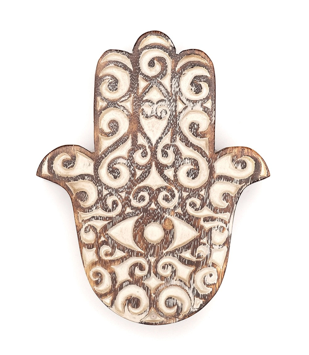 HAMSA ANTIQUE FINISH PIVOT BOX
