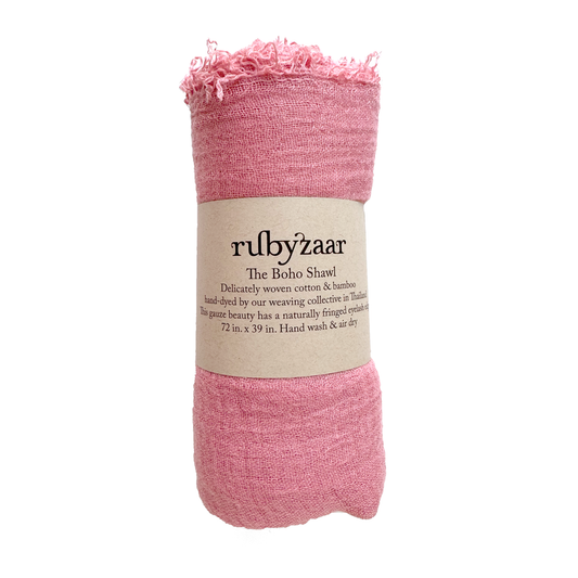 Boho Scarf - Light Pink