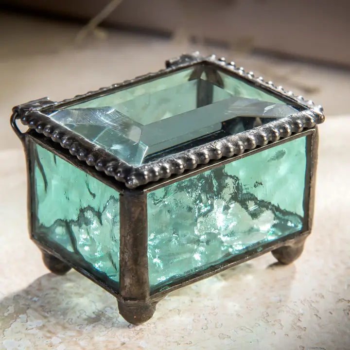SMALL STAINED GLASS RING BOX