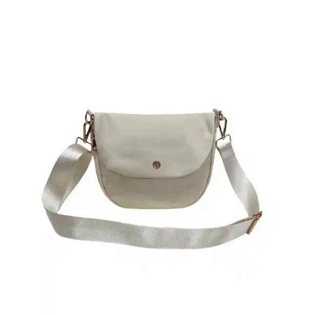 Nylon Crossbody ShoulderBag Eggshell Cream SMALL