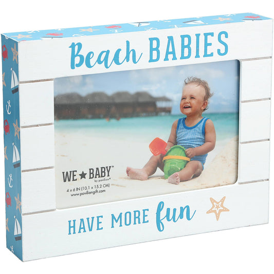 Beach Babies - 7.5" x 6" Frame (Holds 6" x 4" Photo)