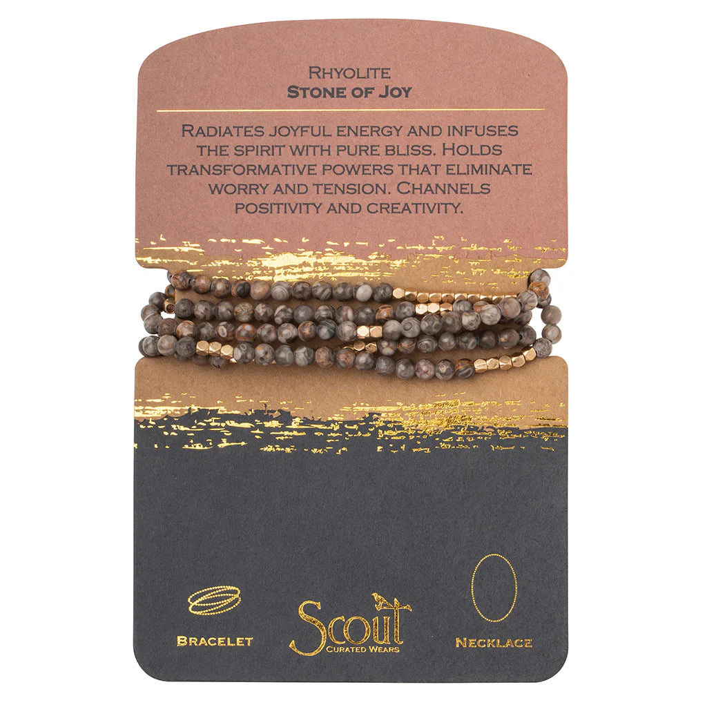 SCOUT STONE WRAP BRACELET/NECKLACE