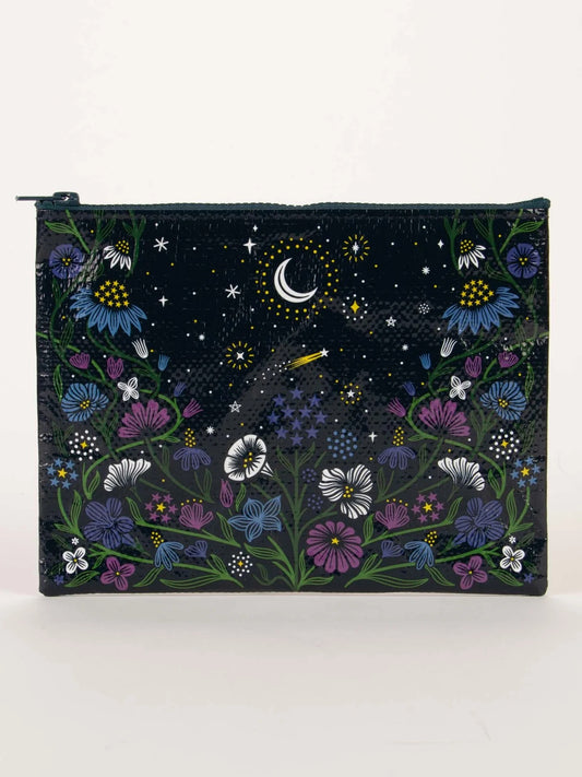 BLUE Q STARRY GARDEN ZIPPER POUCH