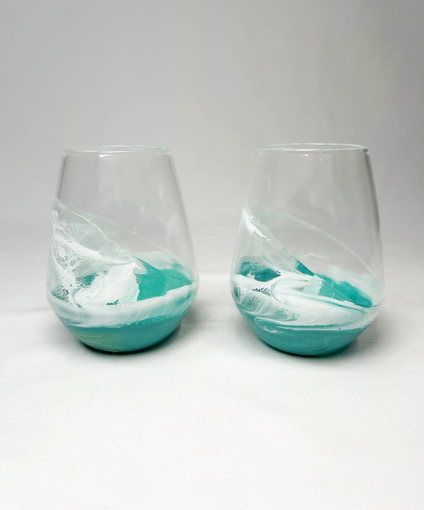 RESIN COATED ENTERTAINING GLASSES