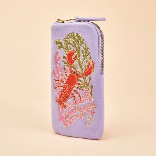 POWDER VELVET SUNGLASSES CASE