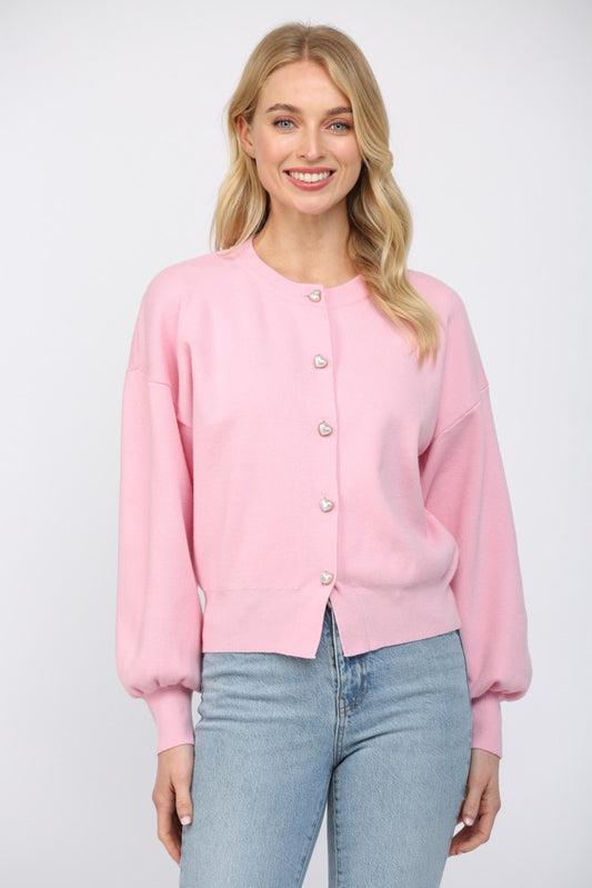 PRETTY IN PINK CARDI
