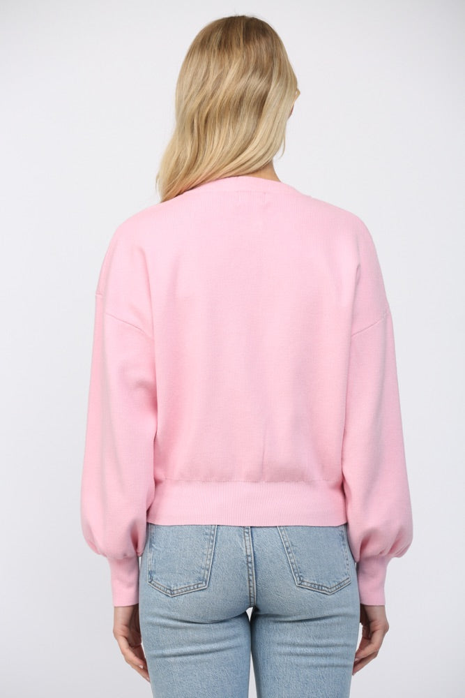 PRETTY IN PINK CARDI