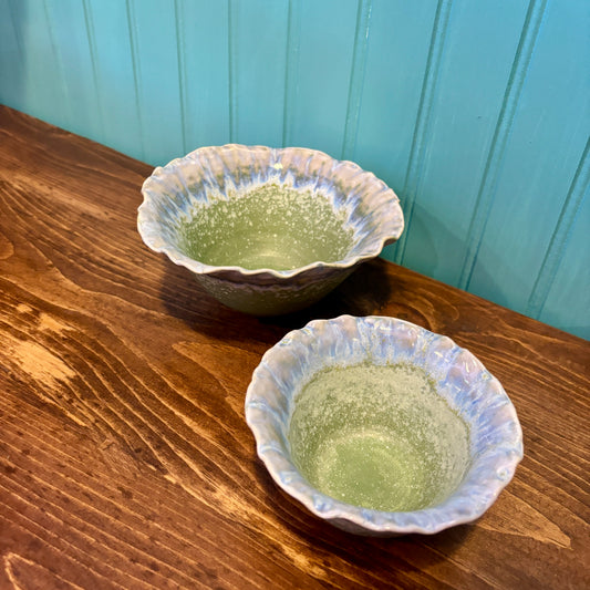 TWO'S COMPANY ARTISNAL REACTIVE GLAZE BOWLS