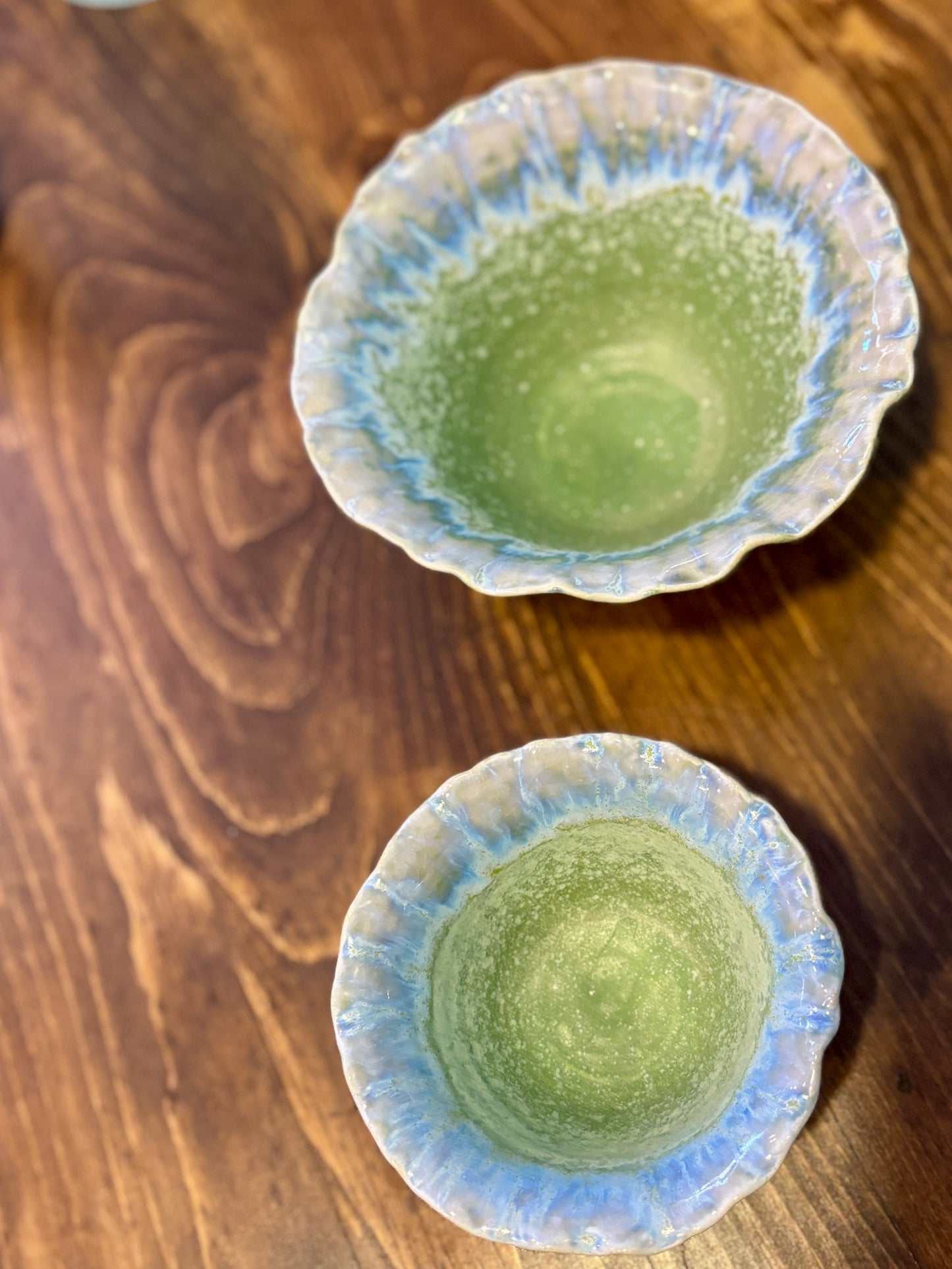 TWO'S COMPANY ARTISNAL REACTIVE GLAZE BOWLS