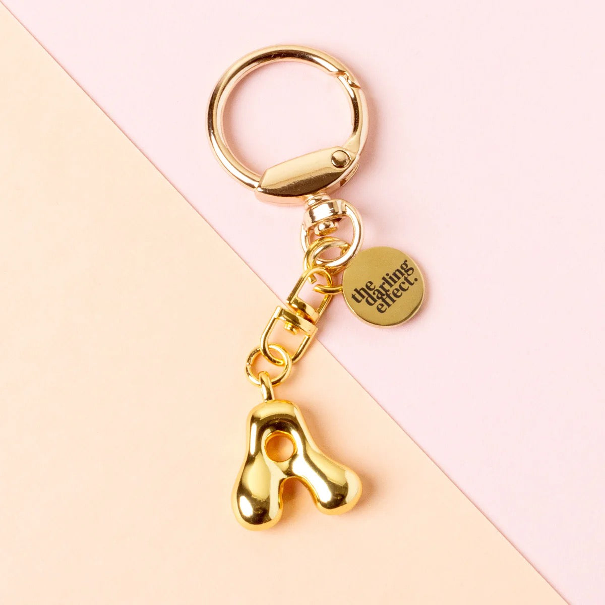 BUBBLE LETTER KEYCHAIN BAG CHARM