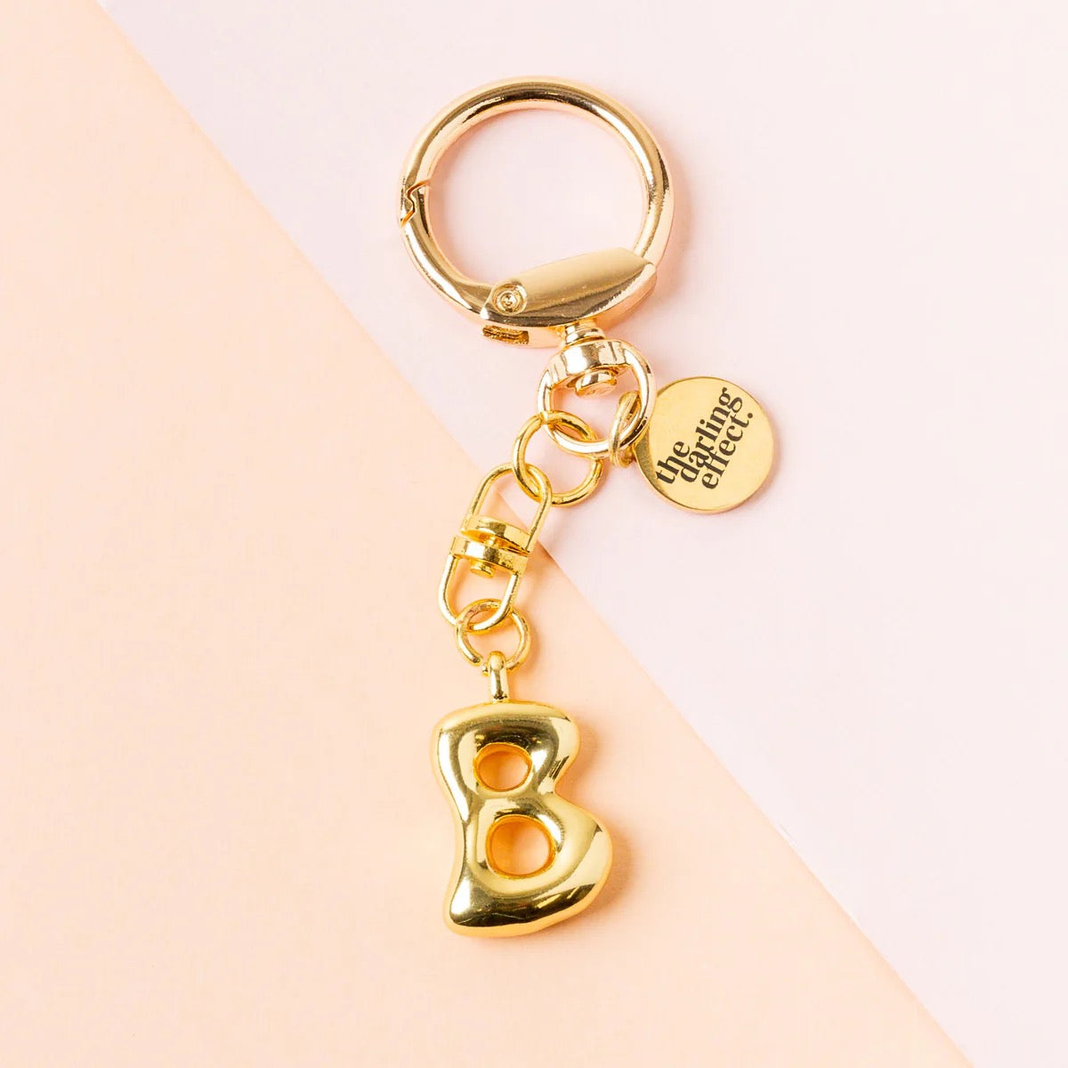 BUBBLE LETTER KEYCHAIN BAG CHARM