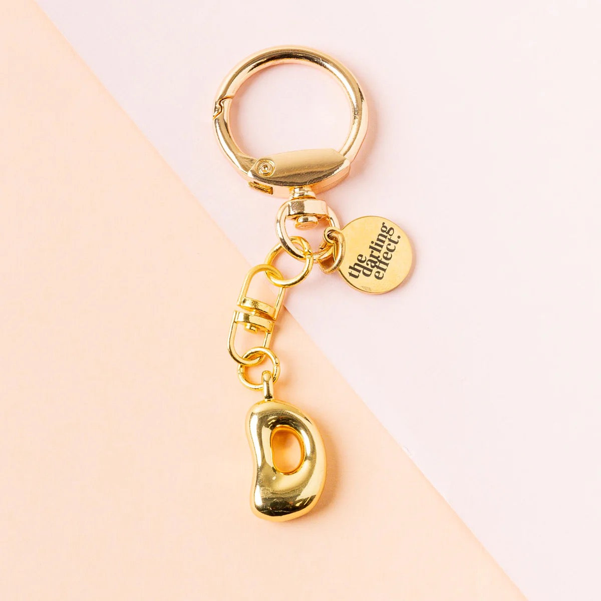 BUBBLE LETTER KEYCHAIN BAG CHARM