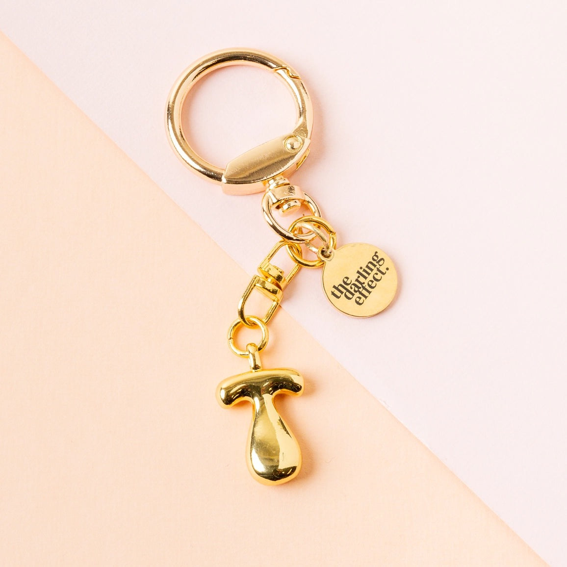 BUBBLE LETTER KEYCHAIN BAG CHARM
