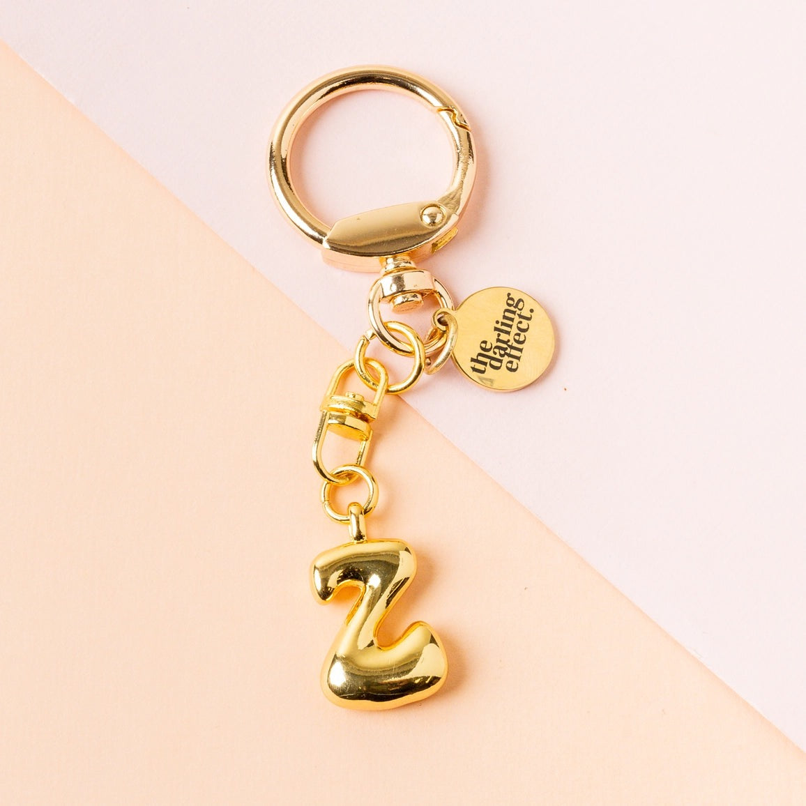 BUBBLE LETTER KEYCHAIN BAG CHARM