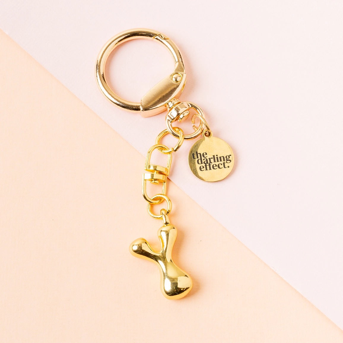 BUBBLE LETTER KEYCHAIN BAG CHARM