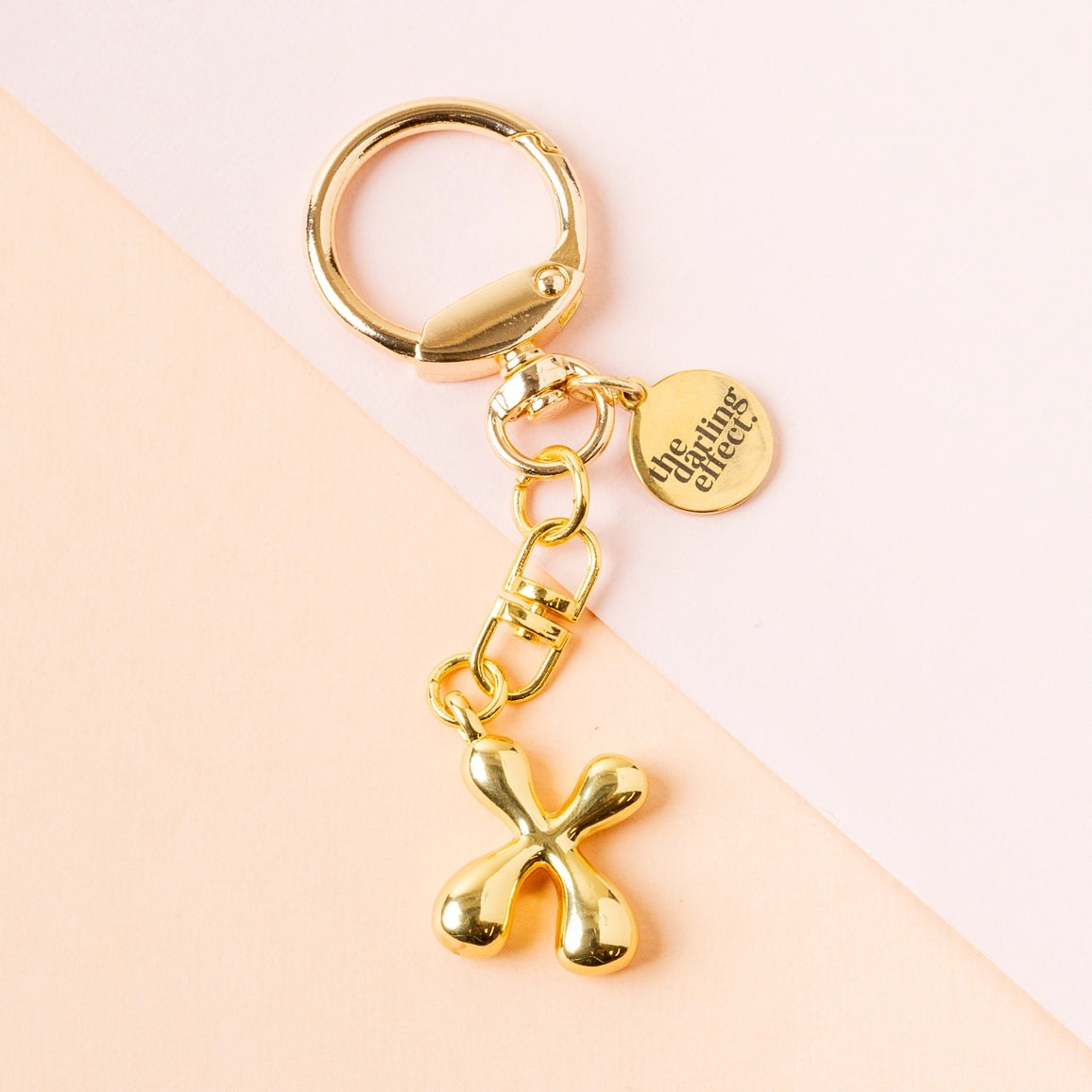 BUBBLE LETTER KEYCHAIN BAG CHARM