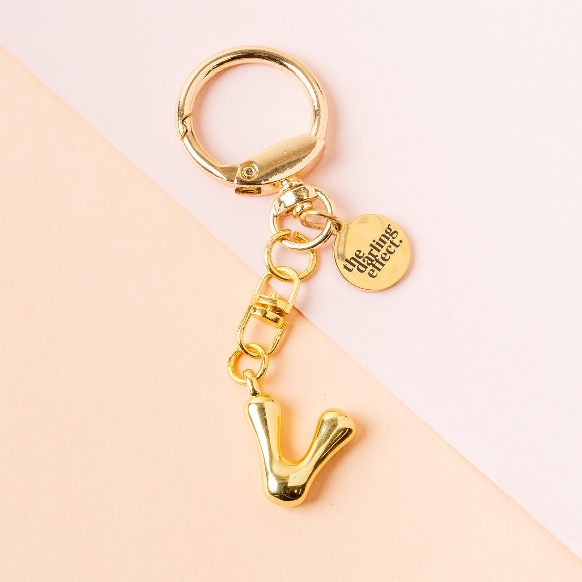 BUBBLE LETTER KEYCHAIN BAG CHARM