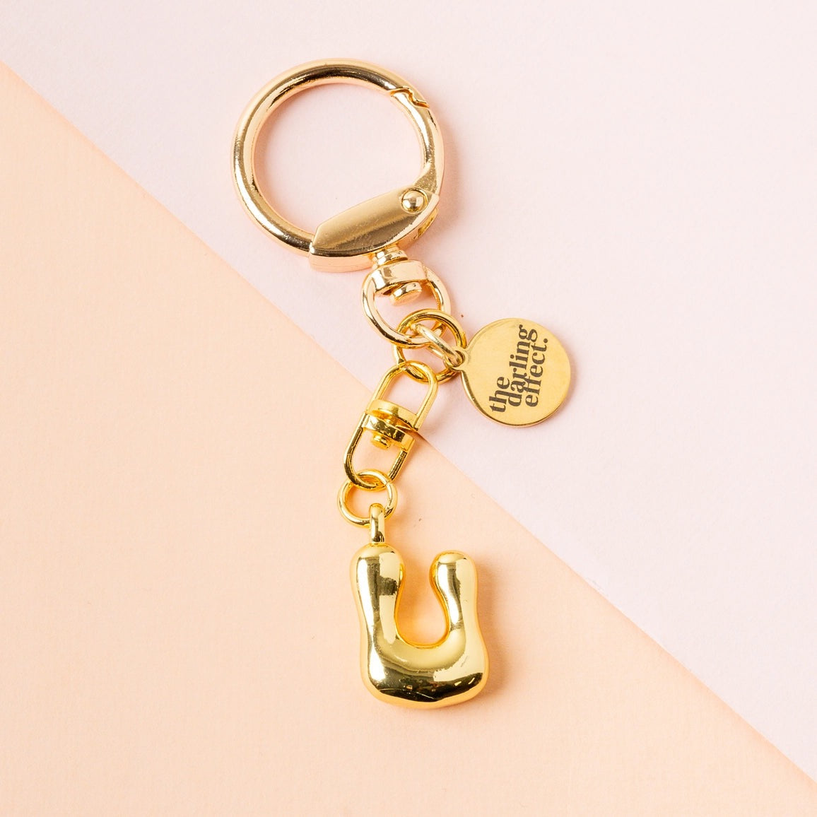 BUBBLE LETTER KEYCHAIN BAG CHARM