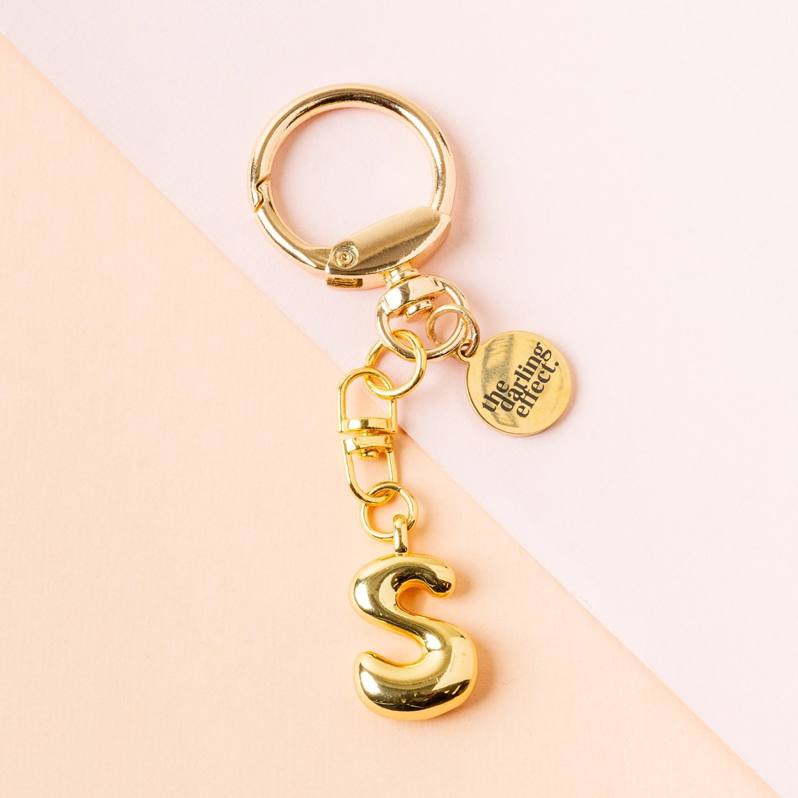 BUBBLE LETTER KEYCHAIN BAG CHARM