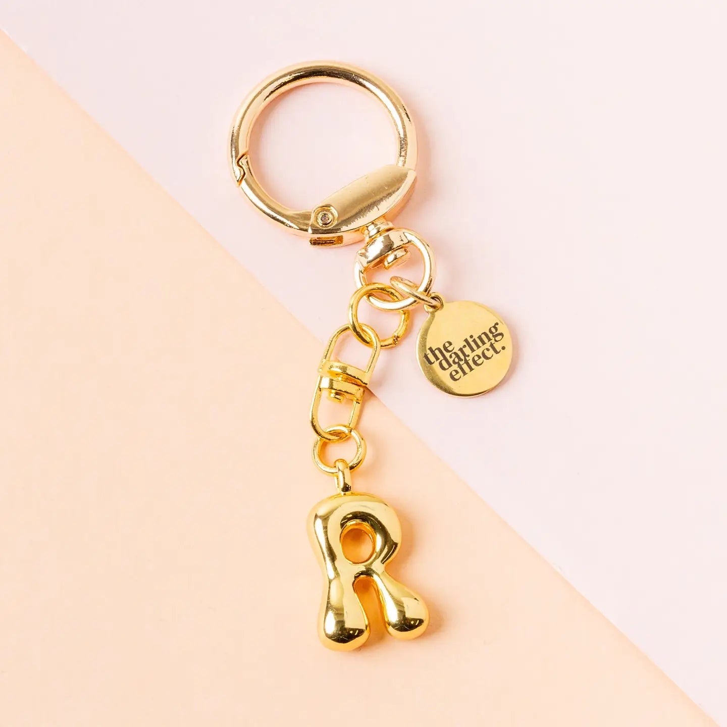 BUBBLE LETTER KEYCHAIN BAG CHARM