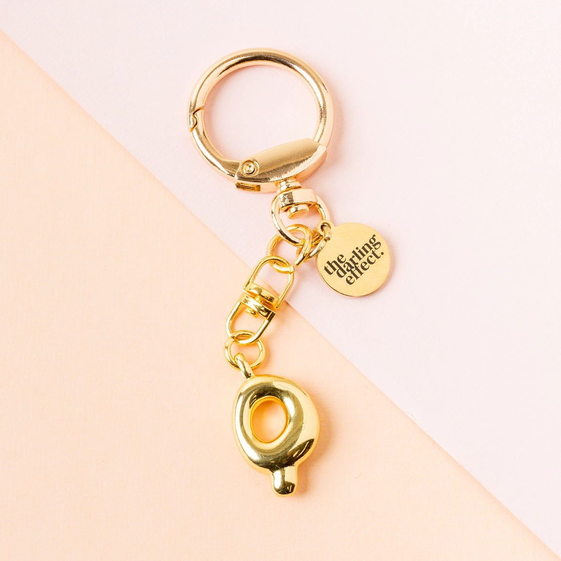 BUBBLE LETTER KEYCHAIN BAG CHARM