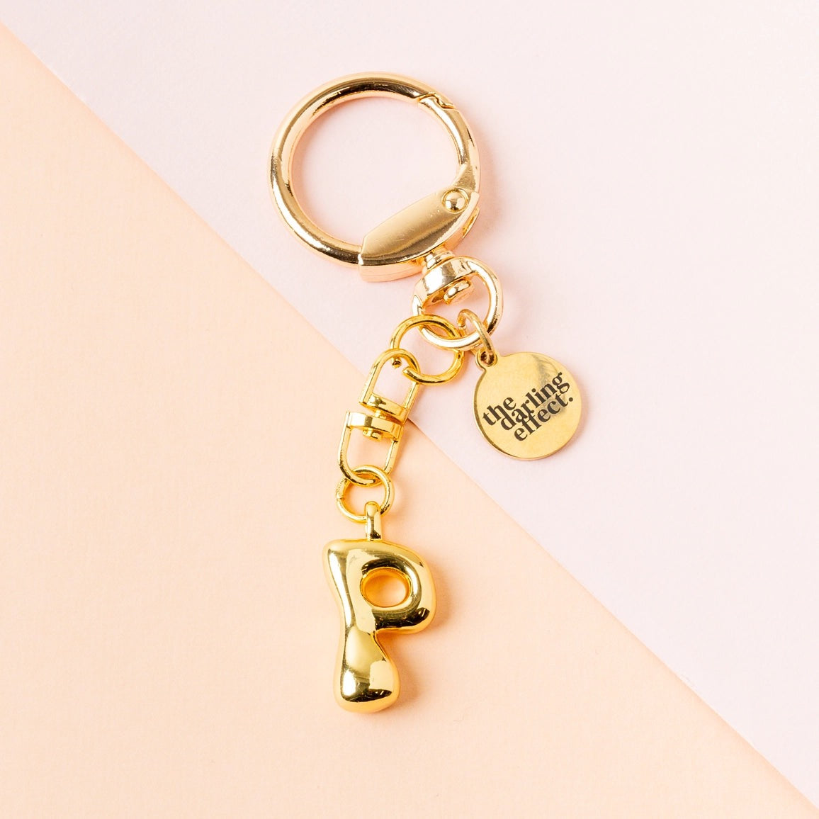 BUBBLE LETTER KEYCHAIN BAG CHARM