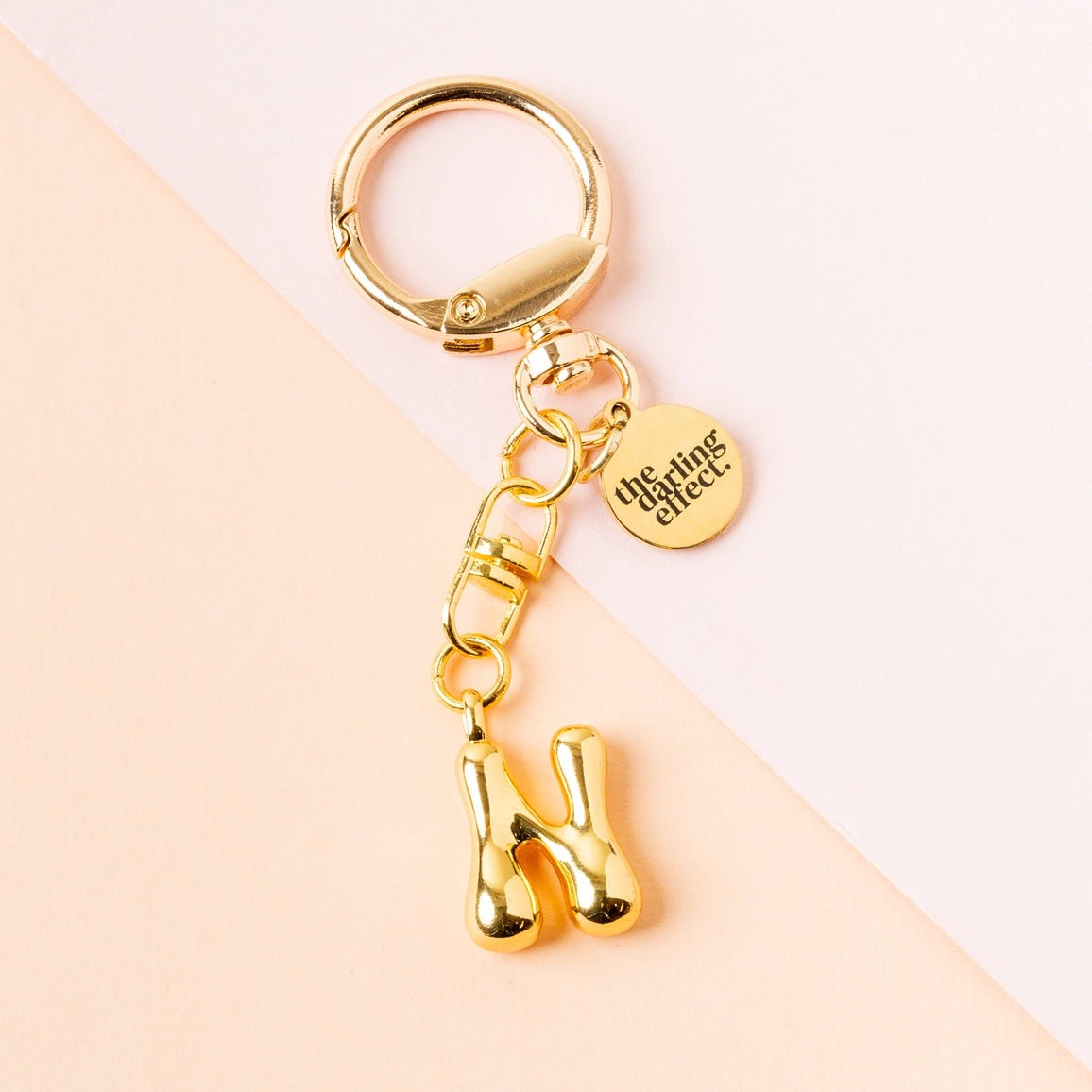BUBBLE LETTER KEYCHAIN BAG CHARM