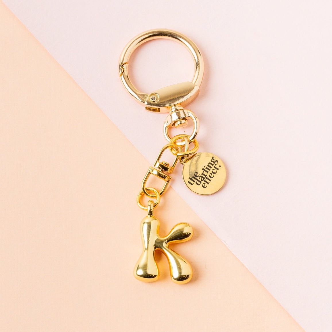 BUBBLE LETTER KEYCHAIN BAG CHARM