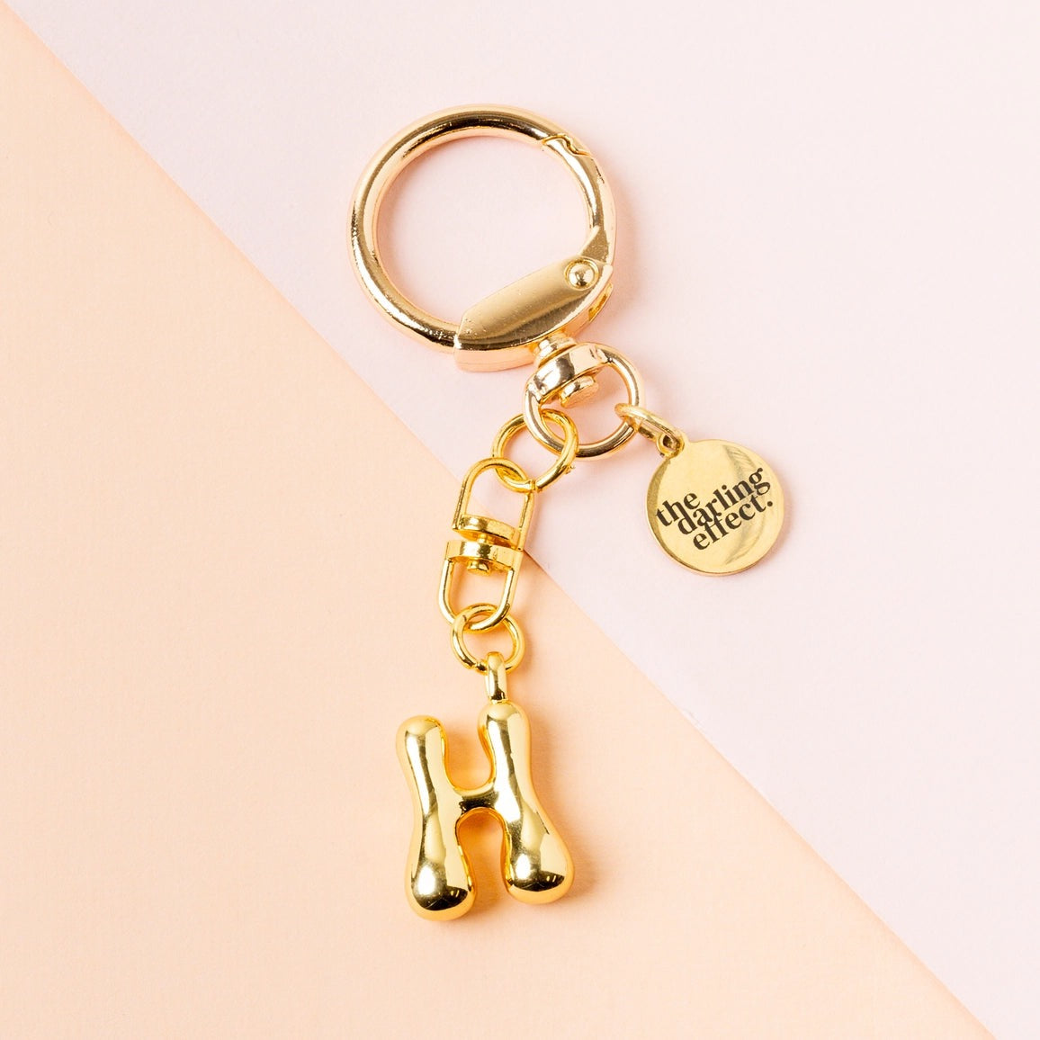 BUBBLE LETTER KEYCHAIN BAG CHARM