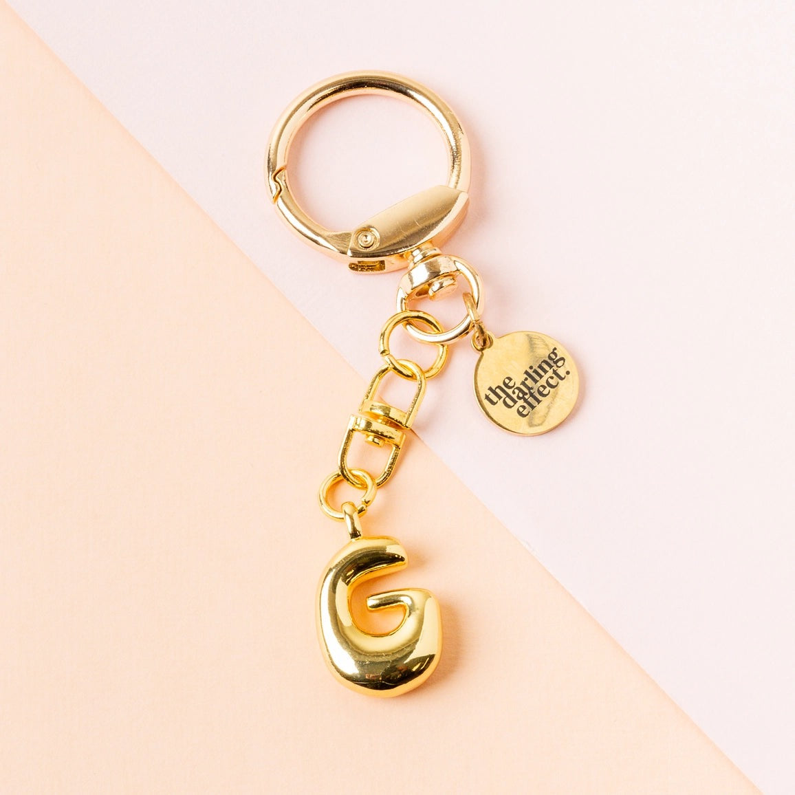 BUBBLE LETTER KEYCHAIN BAG CHARM