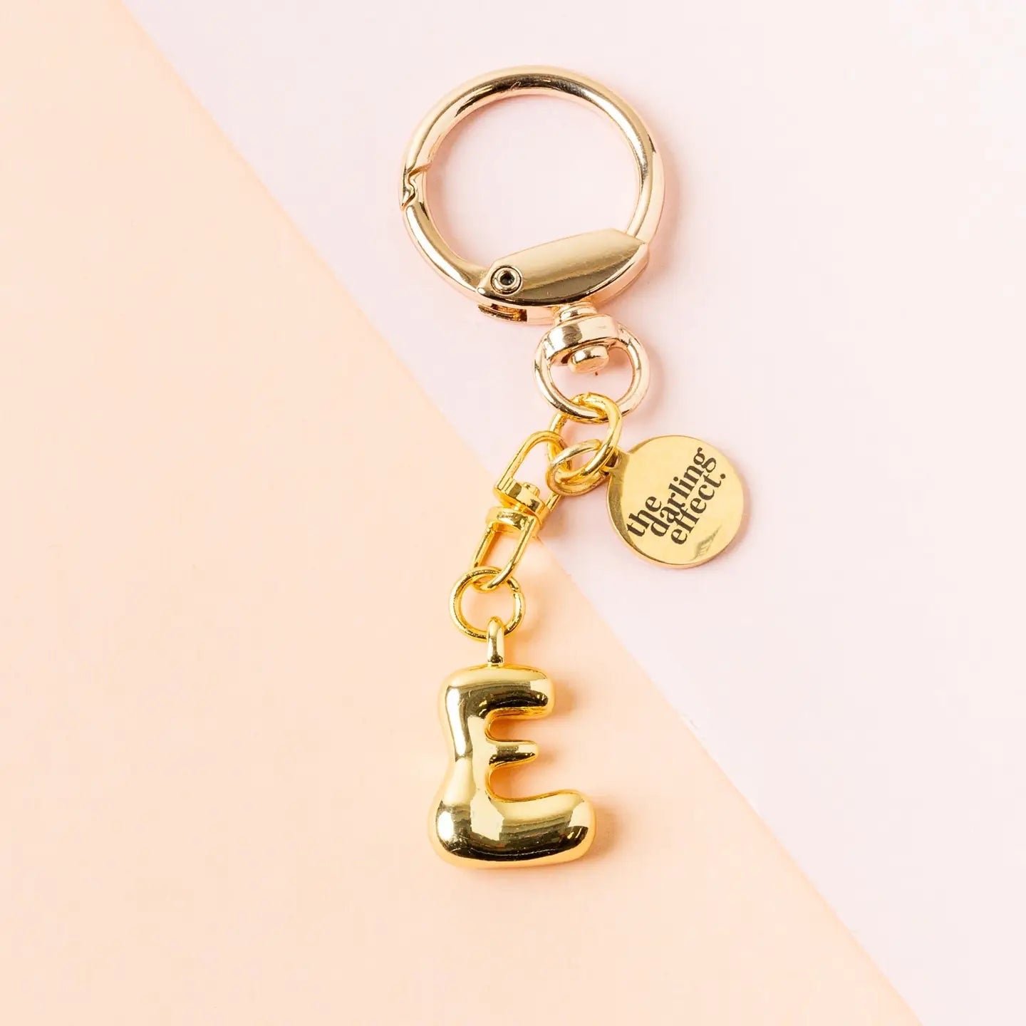 BUBBLE LETTER KEYCHAIN BAG CHARM