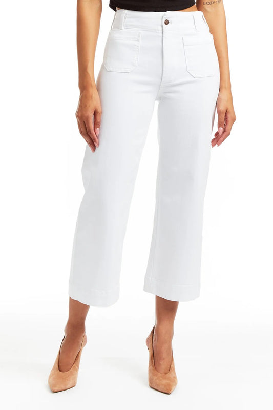TRACTR PATCH POCKET WIDE LEG JEANS