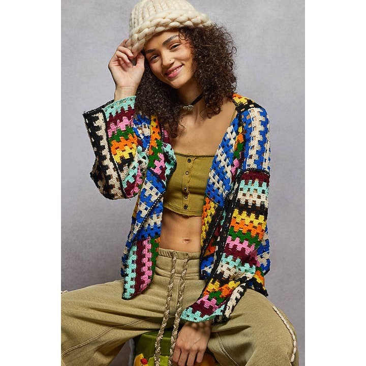 WAVERLY CROCHET CARDIGAN