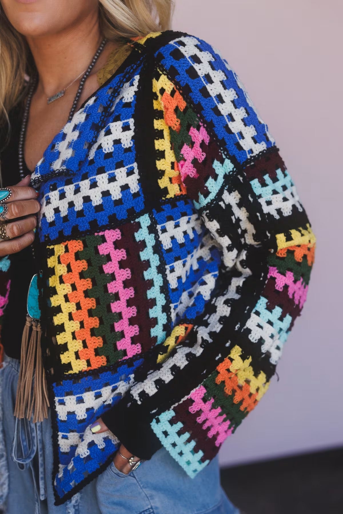 WAVERLY CROCHET CARDIGAN