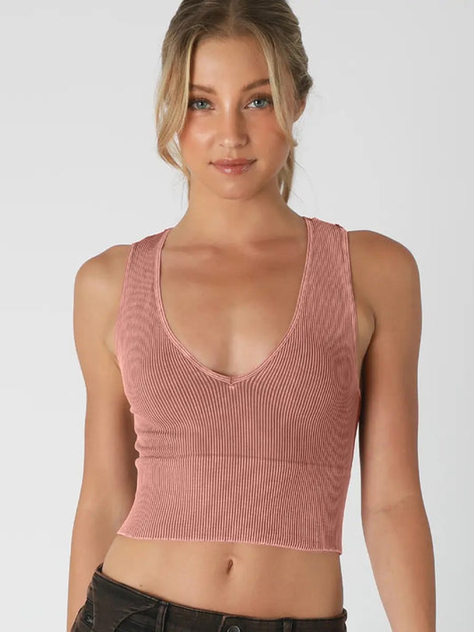 THE EVERYDAY CROPPED V NECK