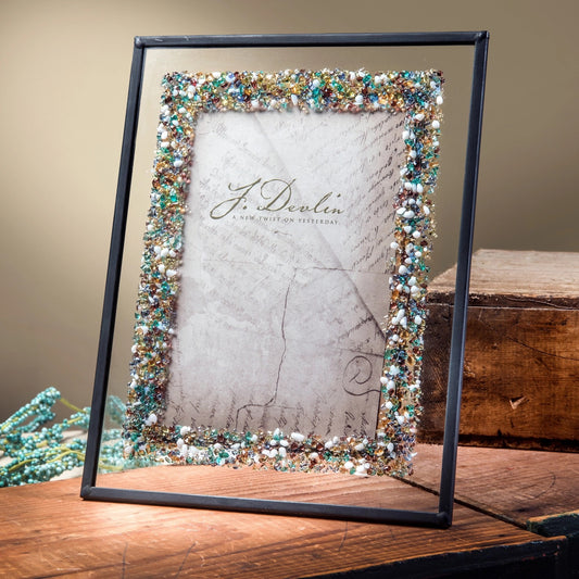 STAINED GLASS PICTURE FRAME