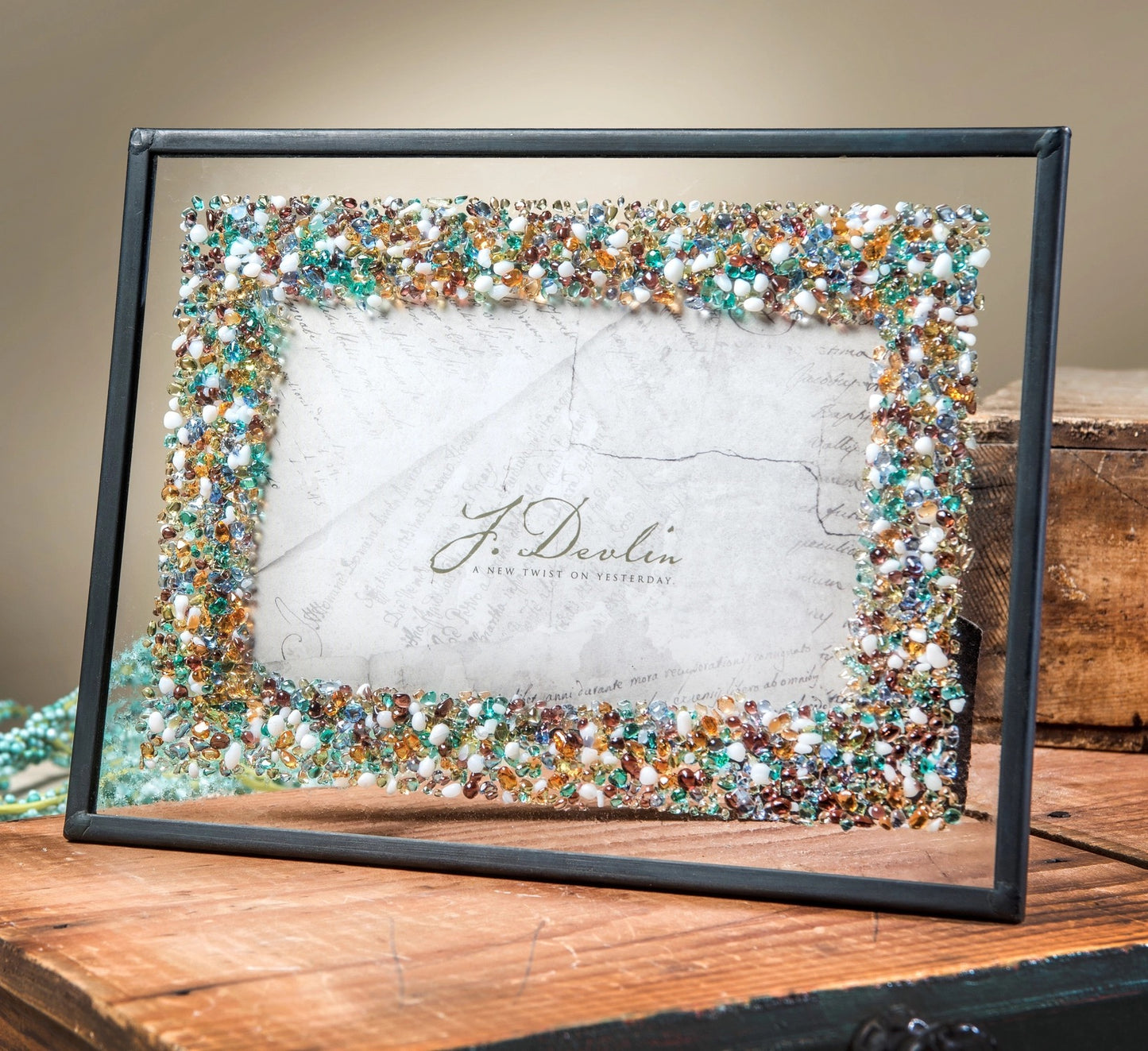 STAINED GLASS PICTURE FRAME