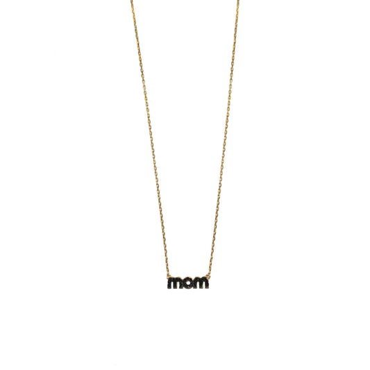 MARLYN SCHIFF MOM PENDANT NECKLACE