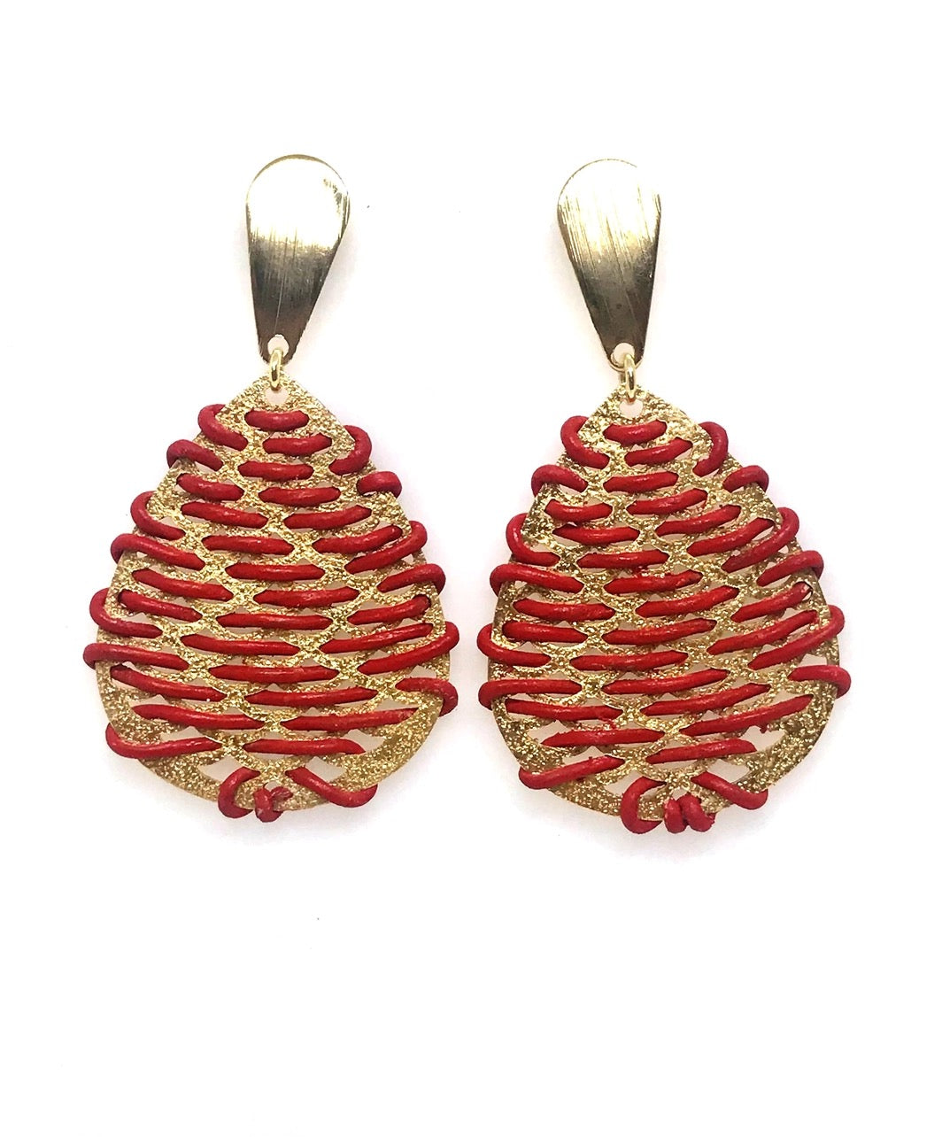 RED-Y FOR ANYTHING EARRINGS